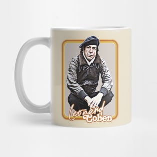 Leonard Cohen // Retro Original Fan Art Design Mug